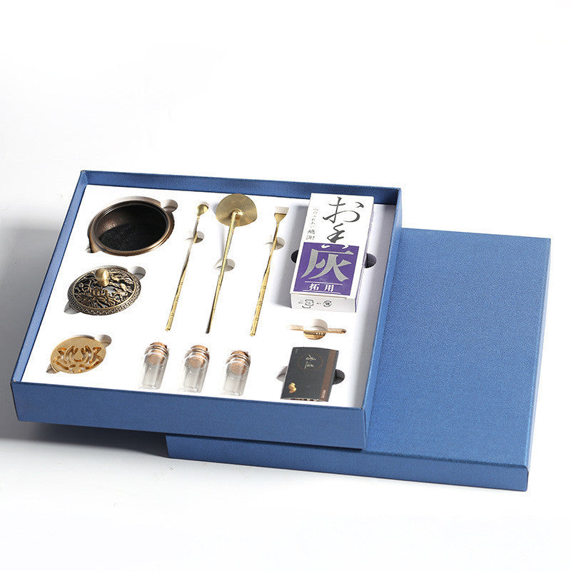 Brass Ritual Tool Set β Incense Spoon, Shovel & Ash Press
