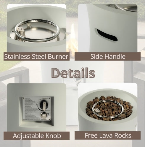 Graphite Fire Column 🔥