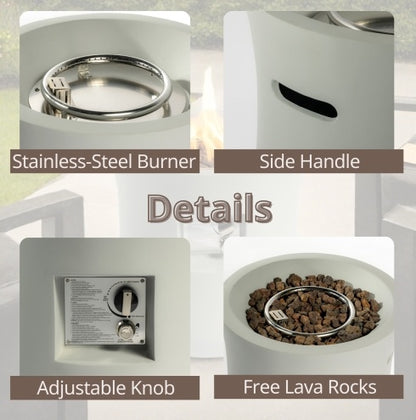 Graphite Fire Column 🔥