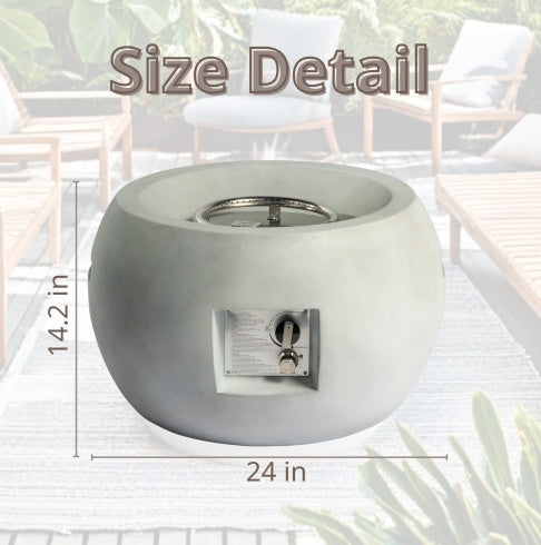 Graphite Ember Outdoor Fire Table 🪵